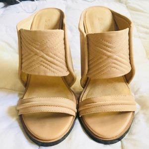 L.A.M.B. Suede Leather Mules